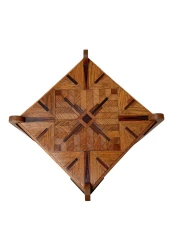 Art Deco Amsterdamse School Two-Tier Side Table with Marquetry 1920s